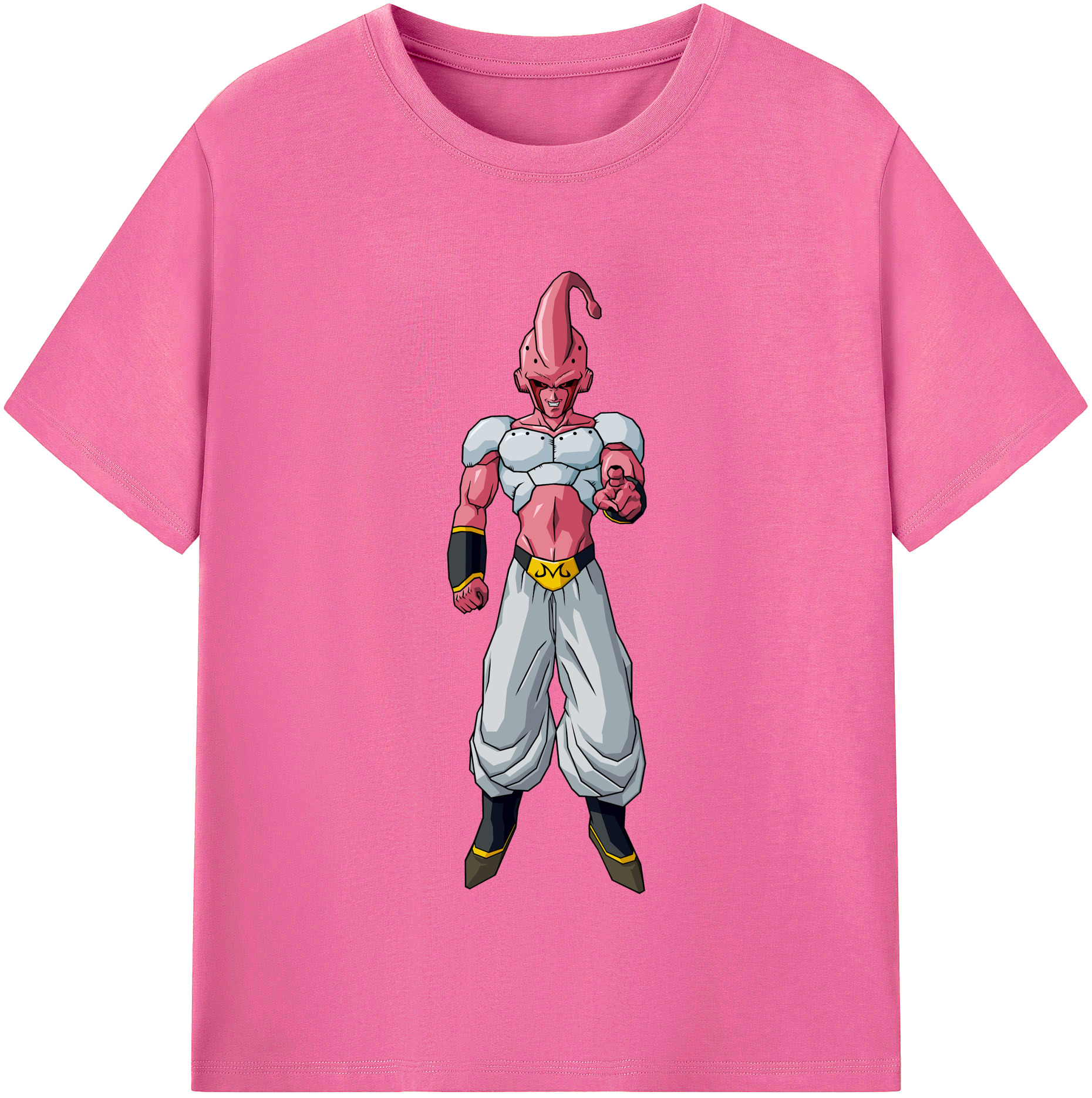 （画像用） ドラゴンボール 魔人ブウ DRAGON BALL Majin Buu レディースカジュアルプリントTシャツ（綿100％）